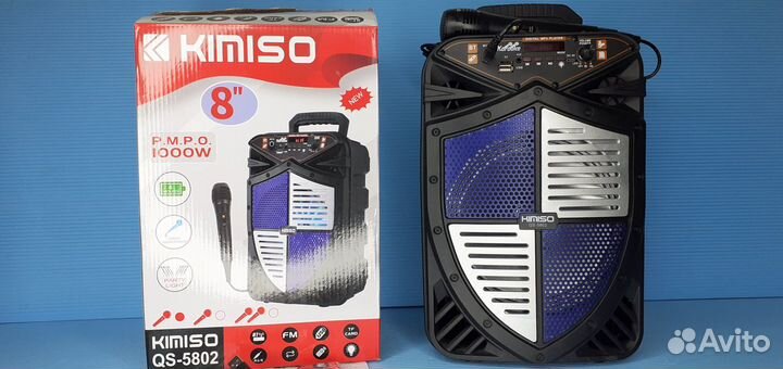 Колонка Kimiso Портативная Звук 360 8 дюймовая