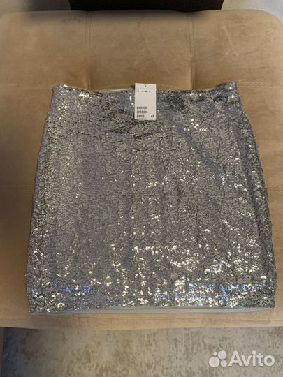 Юбка в пайетках hm
