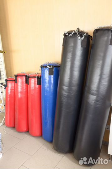 Боксерский мешок 120*36 синий тент вес 45 кг