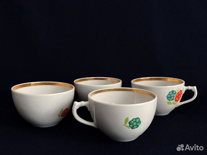 Набор чашек Дулево СССР
