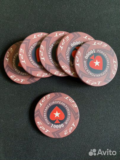 Фишки для покера керамические