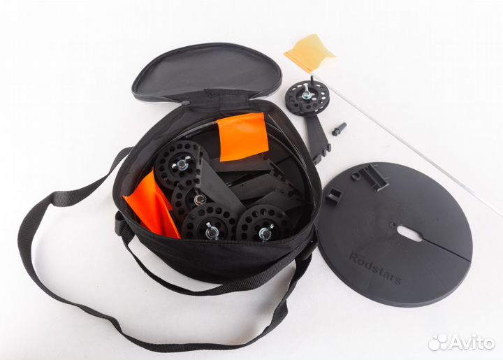 Набор жерлиц RodStars в сумке 5шт (катушка 90мм)