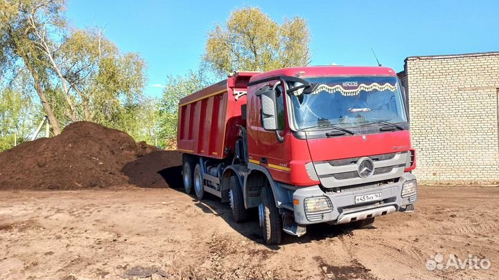 Доставка навоза перегноя чернозёма от мешка