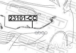 Трос привода открывания замка капота 23101CC Fe