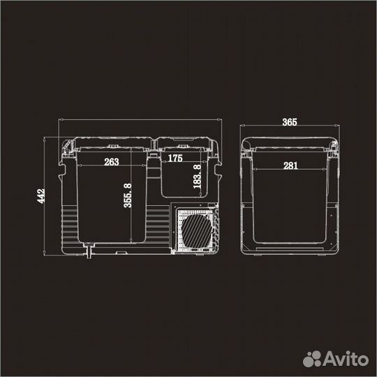 Автохолодильник Meyvel AF-K45D 12/24 (220 доп. опц