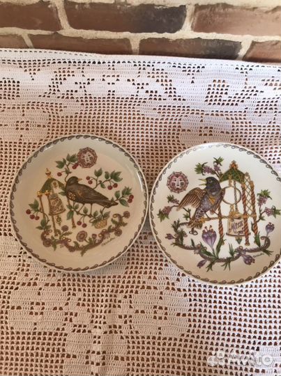 Настенная тарелка птицы Hutschenreuther