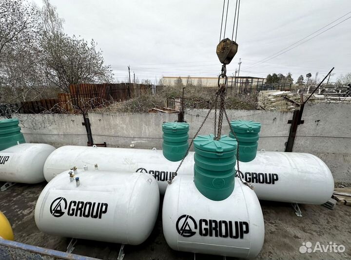 Газгольдер с установкой