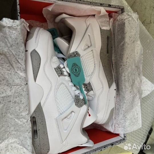 Оригинал Nike air jordan 4 white oreo