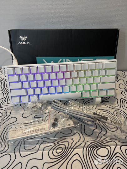 Магнитная игровая клавиатура Aula Win 60 HE