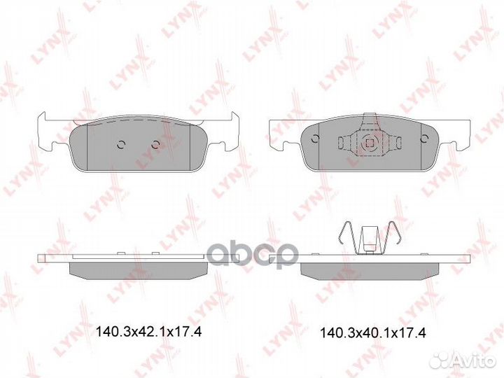 Колодки тормозные дисковые BD-6322 lynxauto