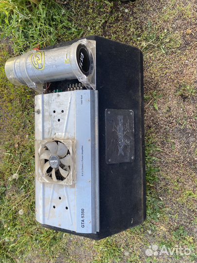 Сабвуфер, усилитель и накопитель комплект