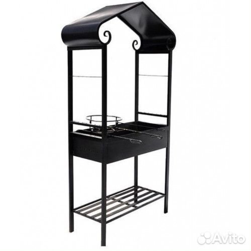 Кованый мангал с крышей