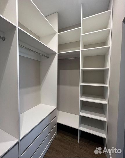 Изготовление гардеробной на заказ под ключ