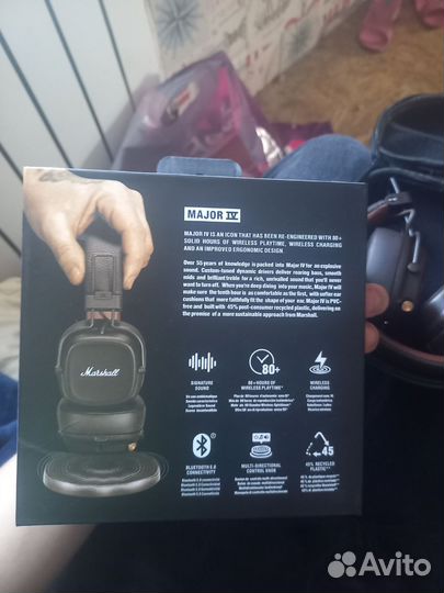 Marshall major 4, оригинал чёрные и коричневые