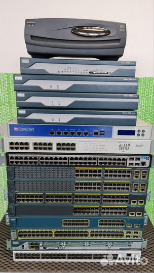 Сетевое оборудование cisco, hp, 3com