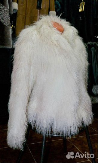 Шуба из меха лама
