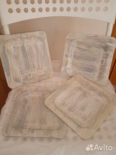 Заготовки для поделок (тарелки из шпона)