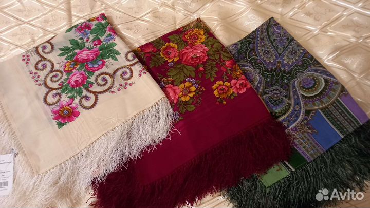 Павловопосадский шерстяной платок