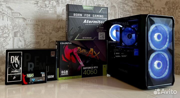 Новый пк RTX 4060/Intel 10 ядер/16GB/512gb m2
