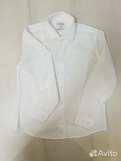 Рубашка silver spoon рост 146 белая сорочка хлопок