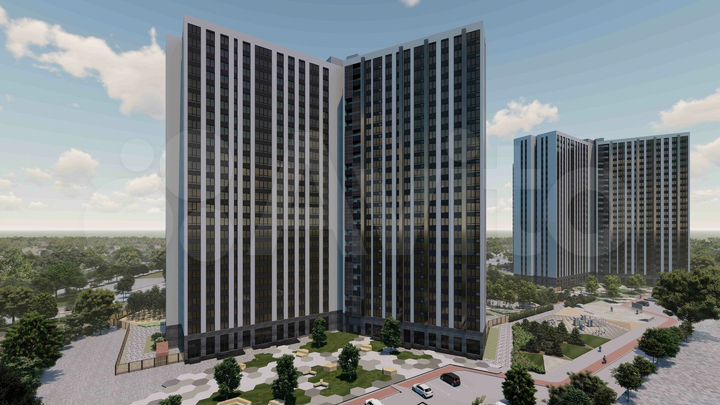 2-к. квартира, 66,1 м², 12/25 эт.