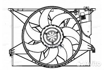 Э/вентилятор охл. для а/м Mercedes-Benz S (W221)