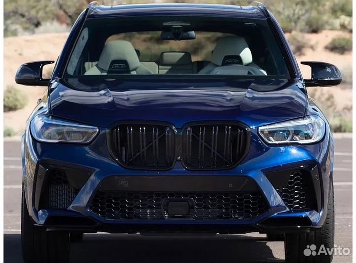 Накладки на зеркала BMW X1-X7 G-кузов М-стиль Черн