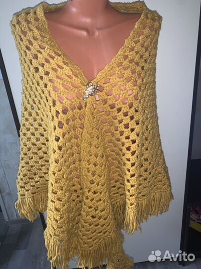 Пончо палантин шаль