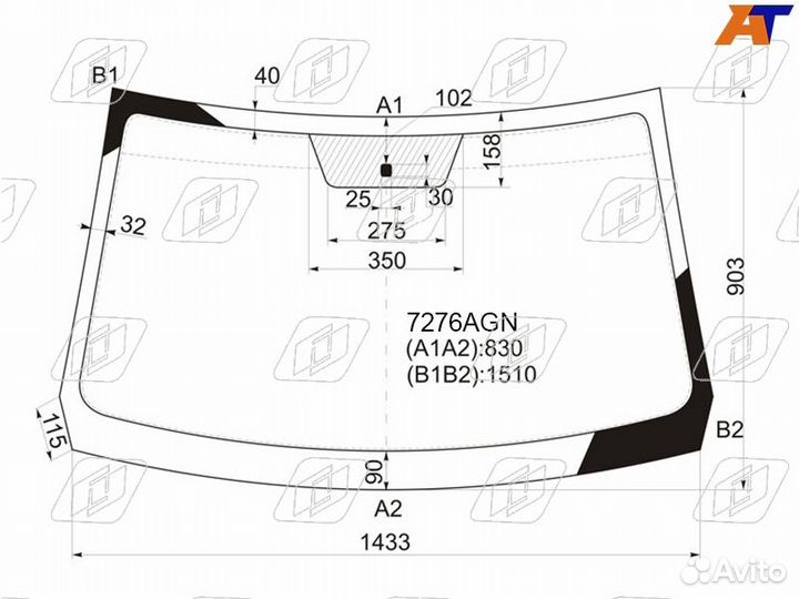 Renault sandero/duster 10- полный обогрев стекла fuyao FYG 7276agnh-FYG