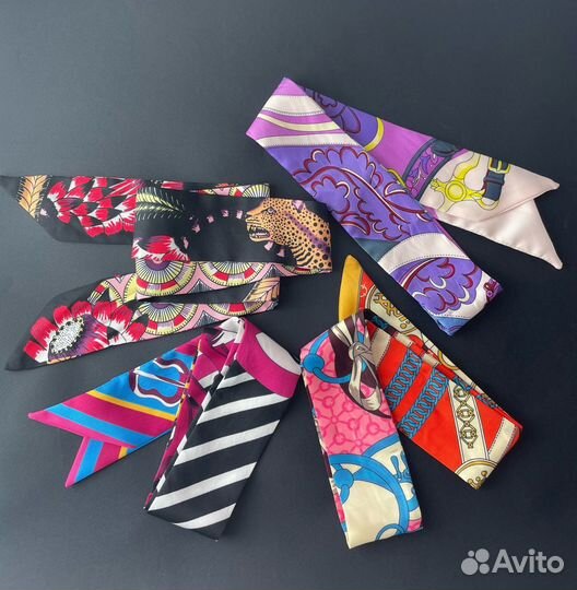 Платок платки шаль шелк лента твилли