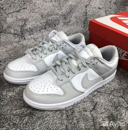 Nike dunk low grey fog оригинал