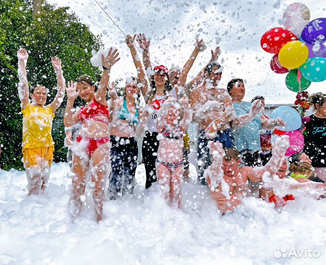 Пенное шоу. Пенная вечеринка. Шоу Красок Холли