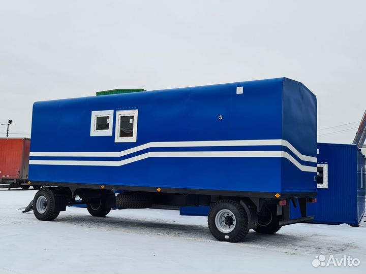 Вагон дом жилой на 8 человек на шасси