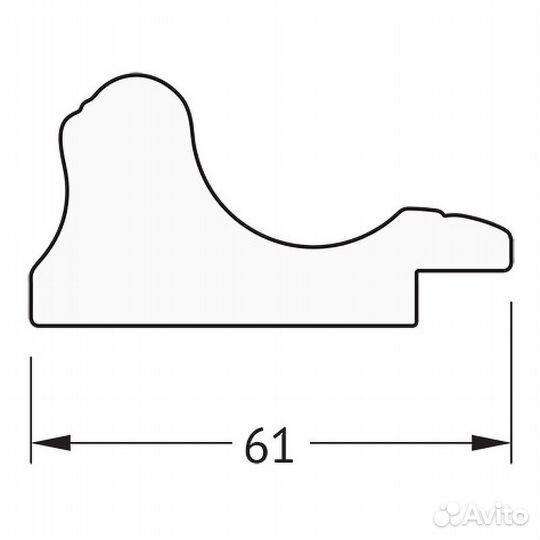 Зеркало Evoform Definite 134х74 BY 1103 в багетно