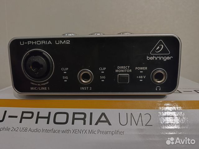 Внешняя звуковая карта Behringer U-phoria UM2 купить в Сызрани ...