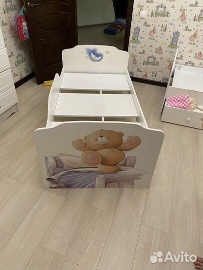 Детская кровать от 3 лет с ящиками