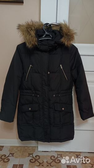 Зимняя,чёрная куртка на пуху