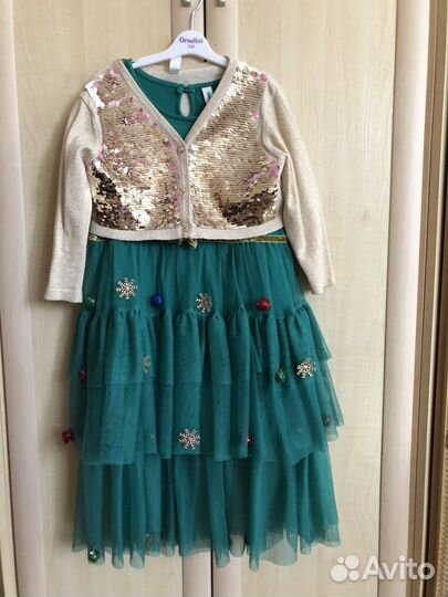 Платье новогоднее Елка