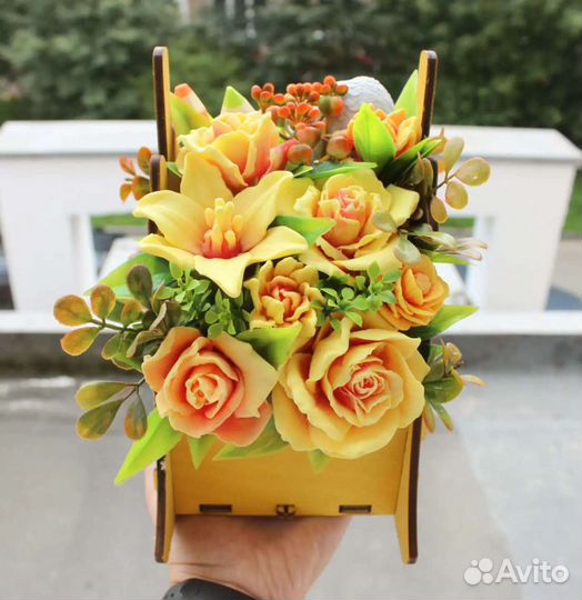 Букет из мыла ручной работы