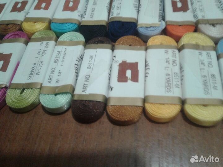 Лента атласная. 5,5 метра в упаковке