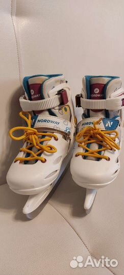 Коньки детские раздвижные 30-33р