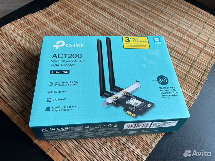 Wi-Fi + Bluetooth PCI-E адаптер TP-Link Archer T5E