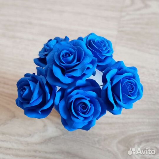 Розы из полимерной глины