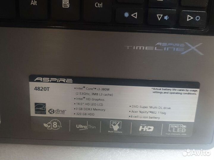 Корпус для ноутбука Acer 4820 в разбор б/у