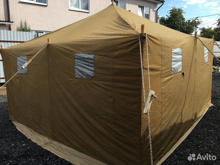 Палатка Армейская Брезентовая Облегченная пабо-12