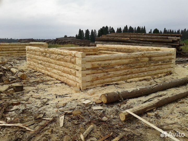 Срубы бань, домов