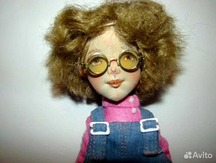 Интерьерная текстильная кукла Лора ручной работы