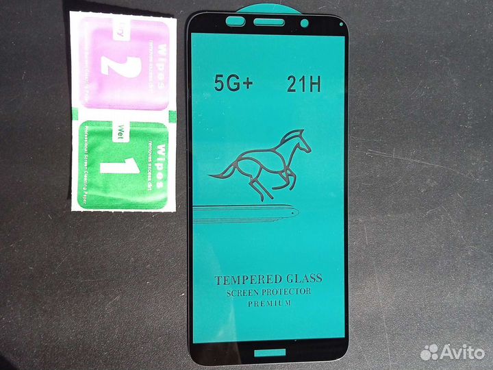 Защитное стекло на Huawei Honor 9S Чёрное