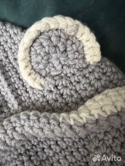 Шапка со снудом ручной вязки