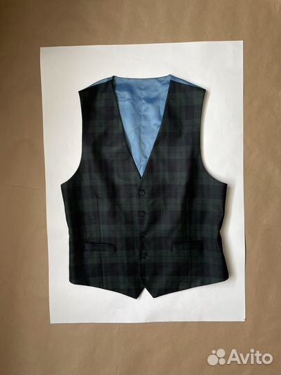 Английский жилет Charles Tyrwhitt Green Tartan